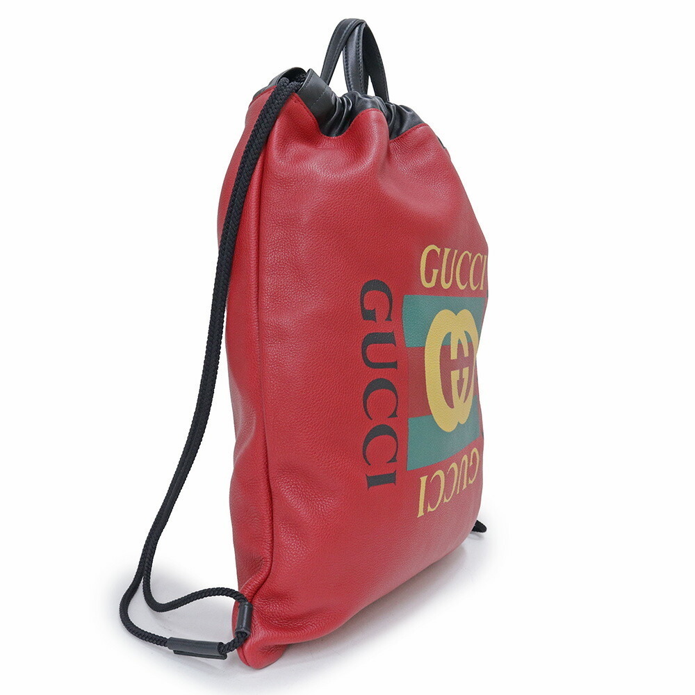 Gucci Sherry Drawstring Backpack Daypack Calfskin… - image 4